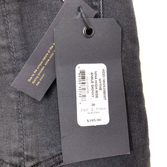 Rag & Bone Nina High-Rise Ankle Skinny NWT-30 - Picture 13 of 14